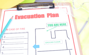 an evacuation plan if there is an emergency