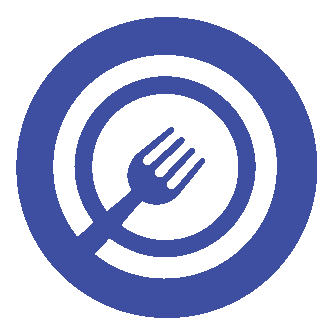 Fork and plate icon